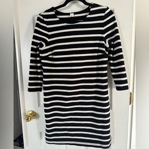❤️ Black & White Striped Dress Size Small